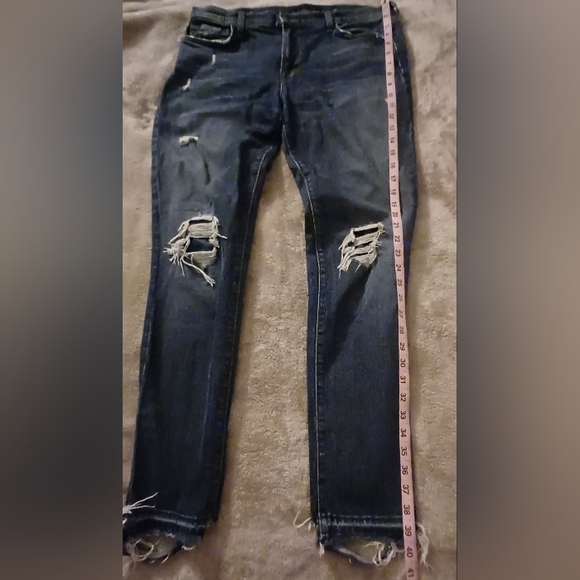 J. Brand Sz 29 Ellis Villain Distressed Destructed Ripped Skinny Jeans - Picture 14 of 16